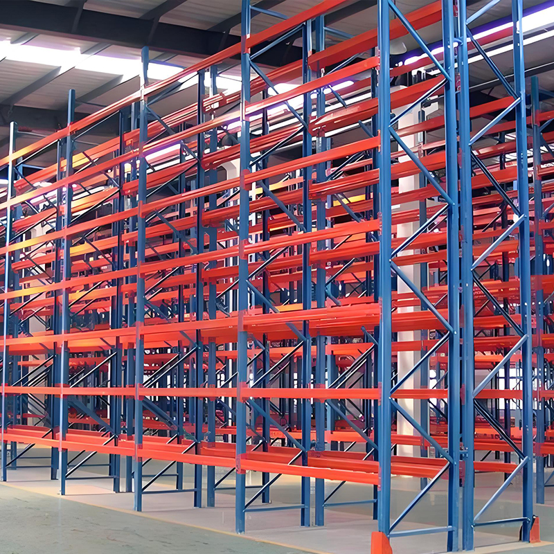 Medium Duty Metallic Selective Adjustable 3-Layer Pallet Rack Long Span Warehouse Racking System Corrosion Protection Powder
