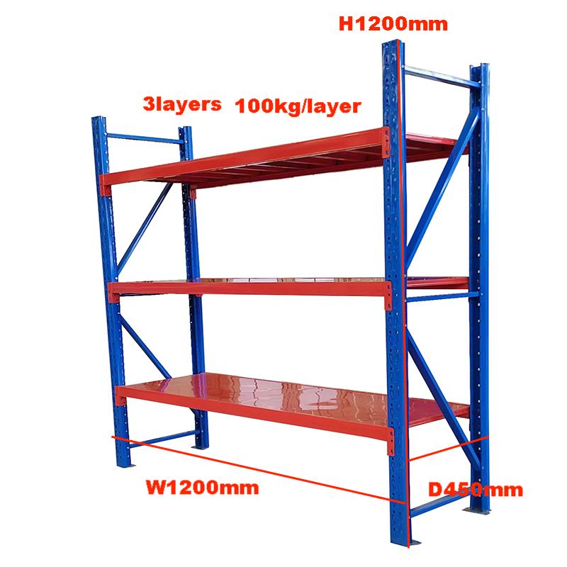 Multi Layer Warehouse Light Duty Metal Boltless Racking Floor Standing Adjustable Garage Storage Shelves