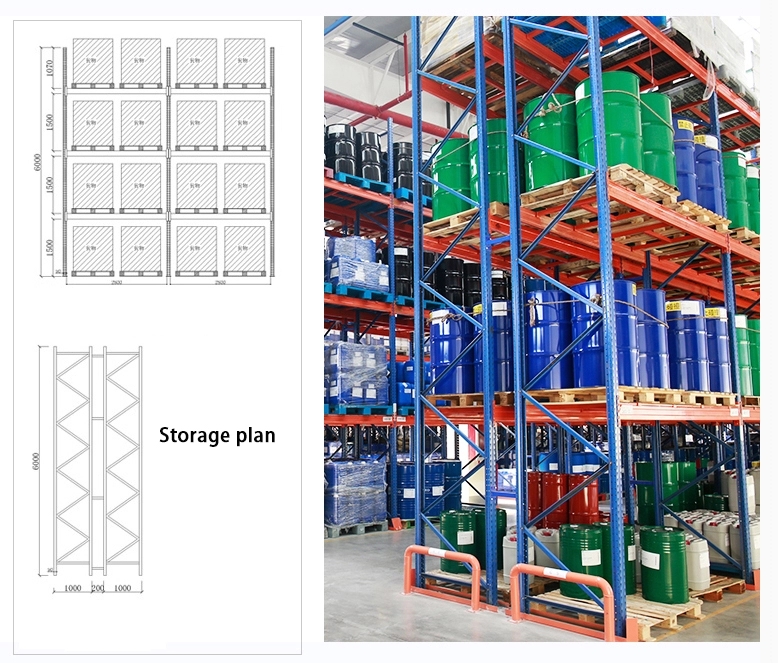 Heavy Duty Racks Metal Original Shelving Industrial Racking  Warehouse Storage Rack Shelf Blue and Orange