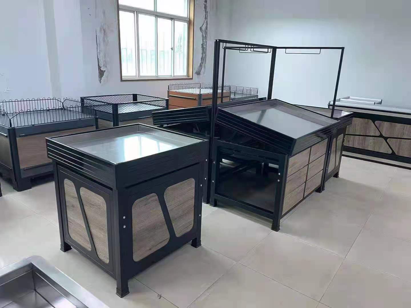 Promotion Platform Supermarket Shop Store Rack Fruits and Vegetables Shelf for Display Goods