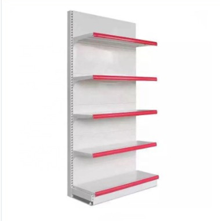 Single-sided supermarket wall shelving