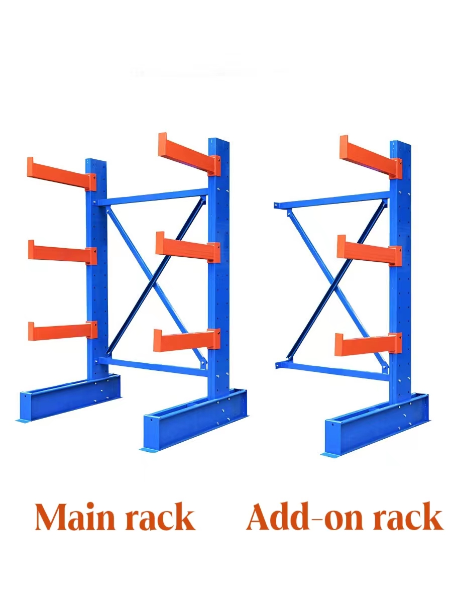 Single Sided Cantilever Rack Adjustable Heavy Duty Cantilever Racking Industrial Cantilever Shelf