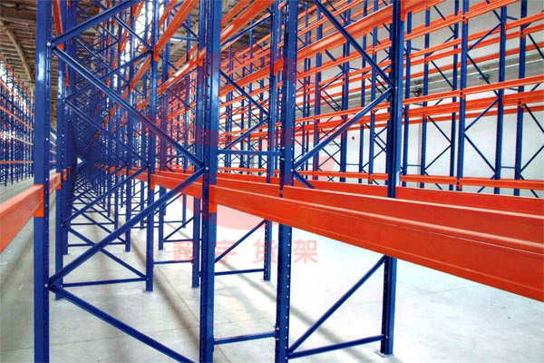 Industrial warehouse racking layout