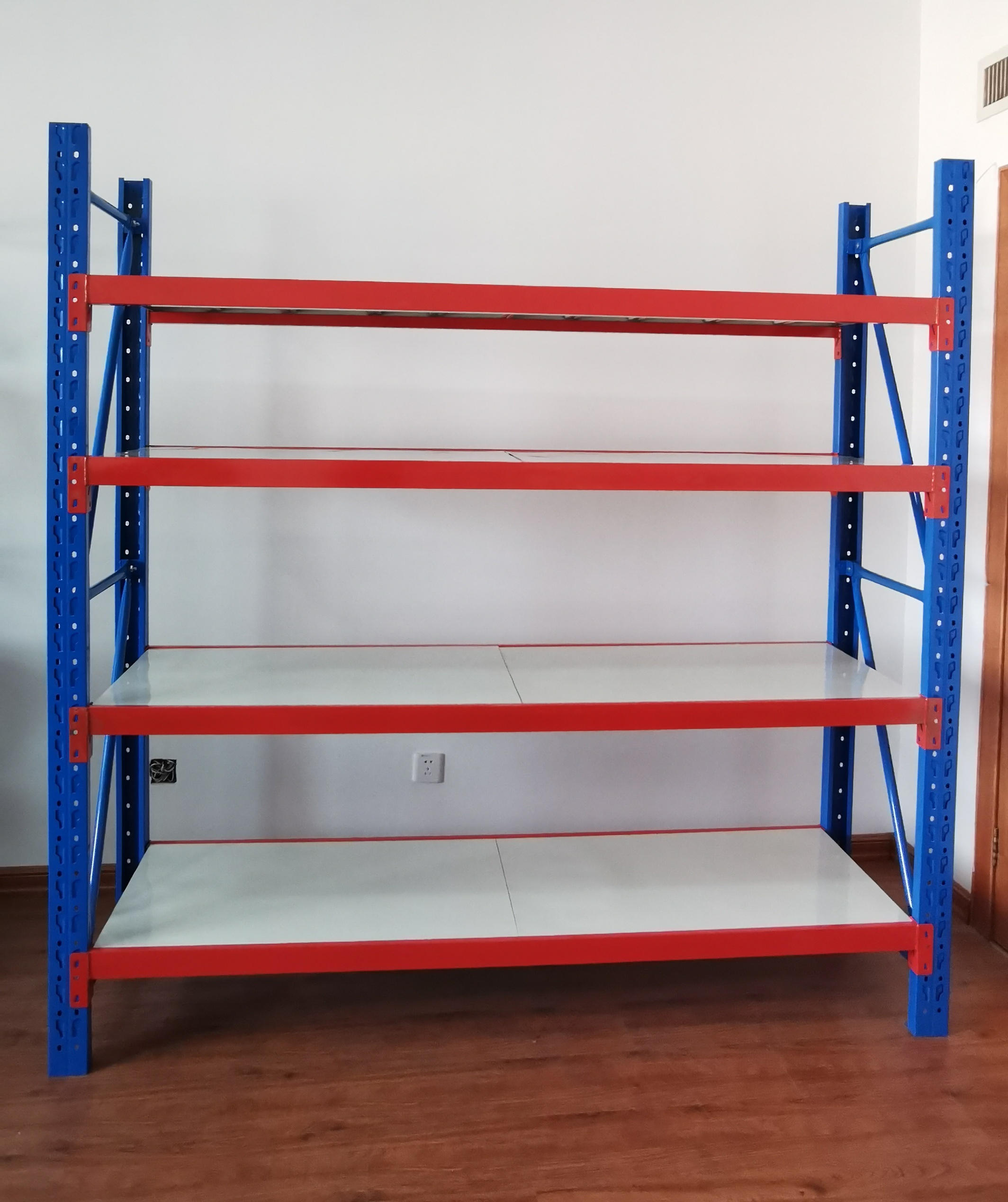 Heavy Duty Galvanized Steel 6-7 Layer Stacking Racks Industrial Unit Storage Warehouse Metal Shelving System Corrosion
