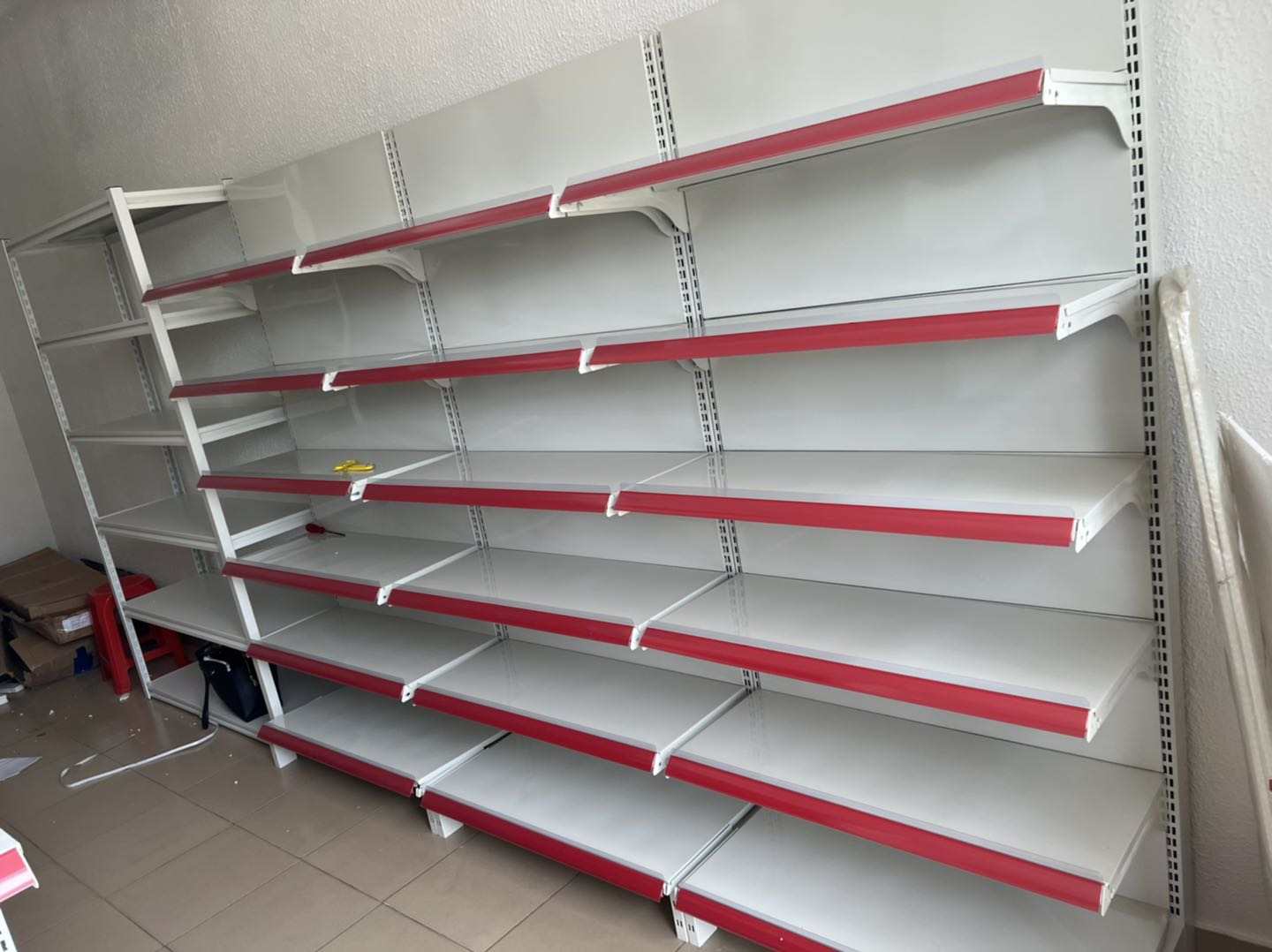Hot Sale 6 Layer Light Duty Racks Supermarket Gondola Shelf Metal Grocery Store Racking