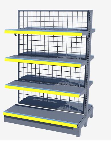 Shelf Manufacturers Equipment Wire Back  Metal Racks Gondola Display Shelves for Shops