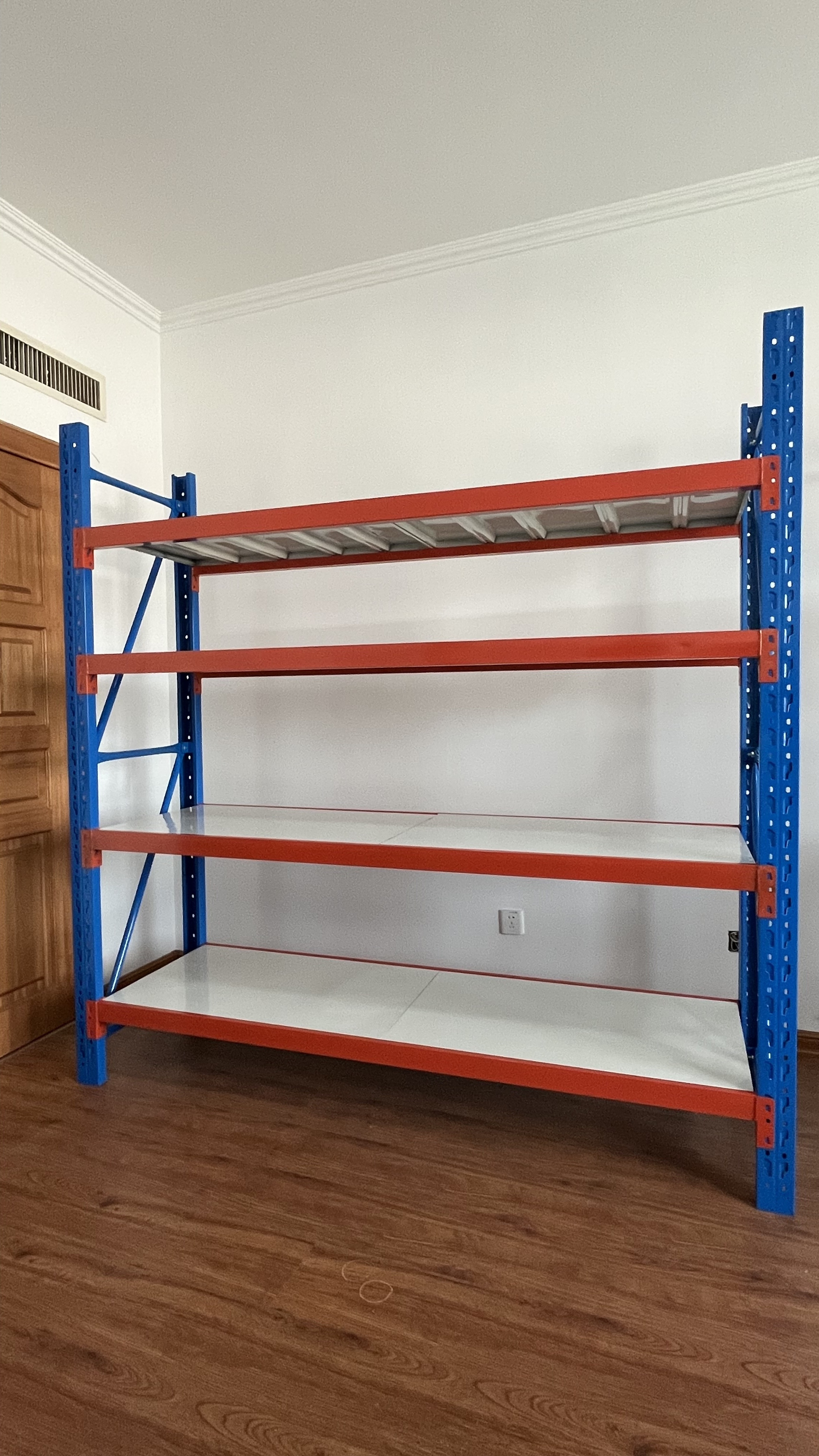 Heavy Duty Galvanized Steel 6-7 Layer Stacking Racks Industrial Unit Storage Warehouse Metal Shelving System Corrosion