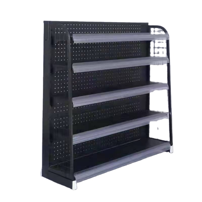 Popular Single Side Grocery Store Wall Shelf Shop Retail Display Stand Racks Supermarket Shelving