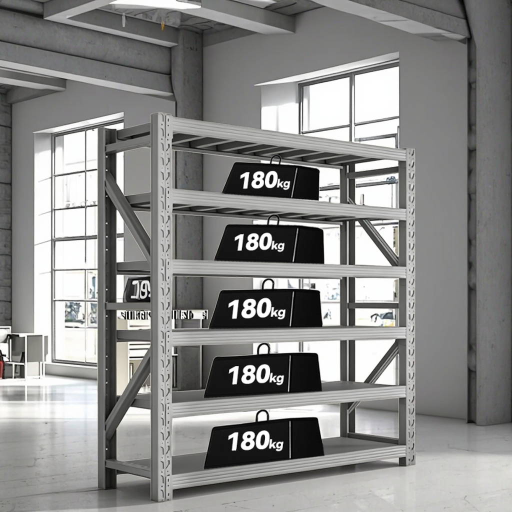Good Quality Low Price Steel 5-Layer Adjustable Storage Shelf Light Duty Rack Corrosion Protection Powder Coated High Capacity