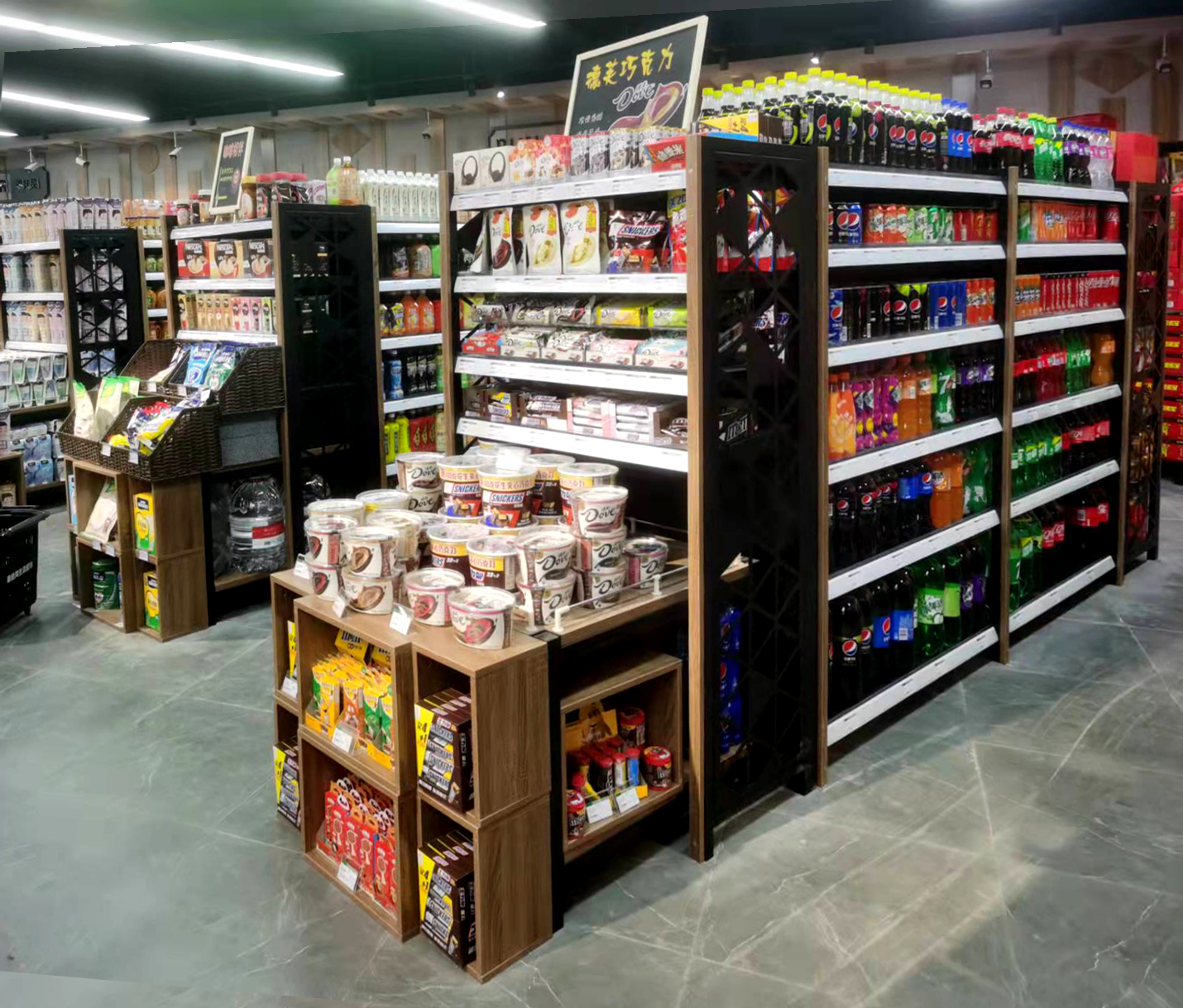 Approved CE 9001 Certification Shelf Display Shelves Light Metal Supermarket Godala Racks