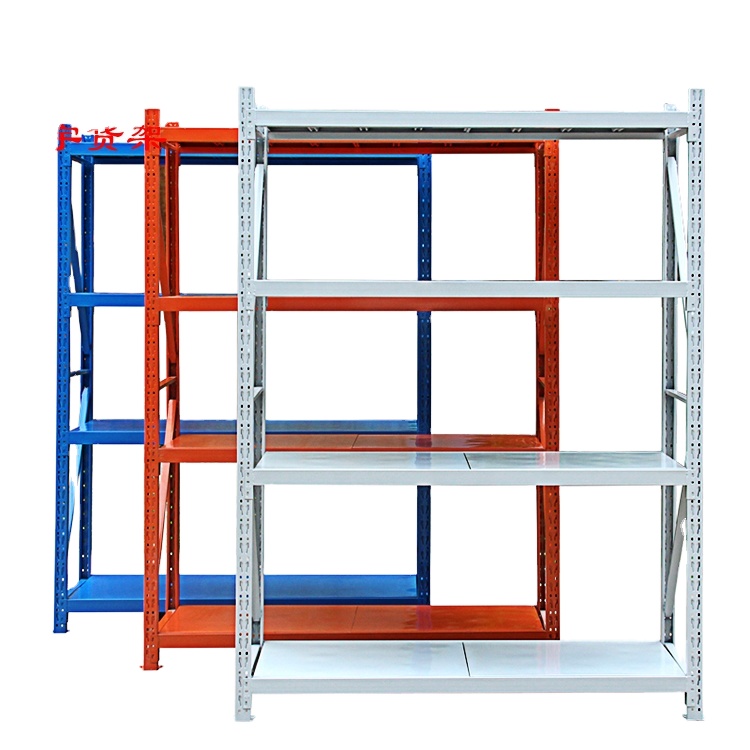 Manufacturer 100KG Per Layer Shelf Metal Light Duty Warehouse 4 Layers Storage Rack