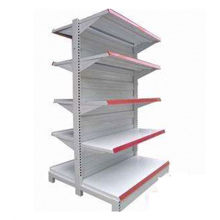 High Quality Steel Stainless Supermarket Rack Single Side Gondola Candy Supermarket Shelves