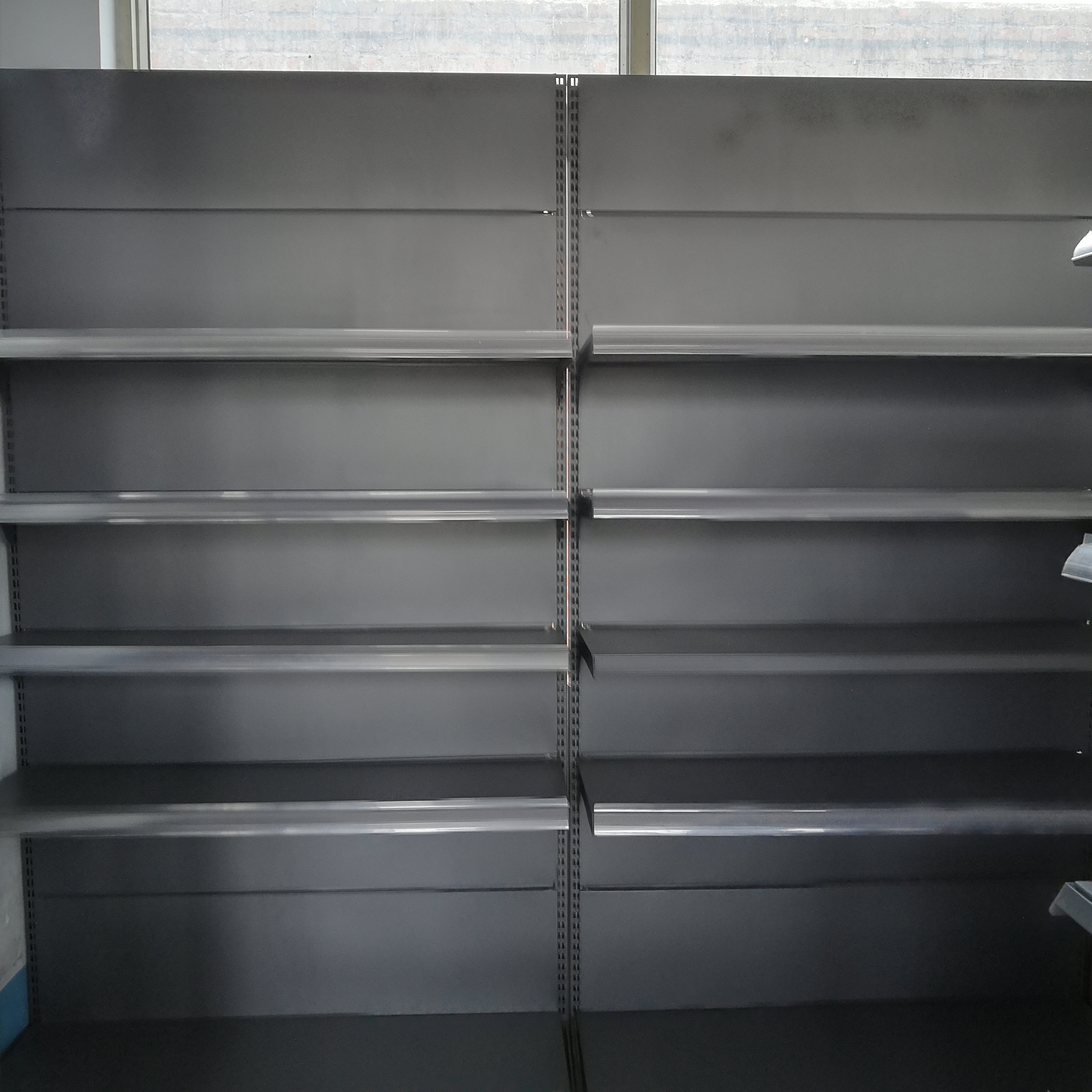 Customized Store Single Gondola Shelves Wooden Metal Display Racks Display Shelf