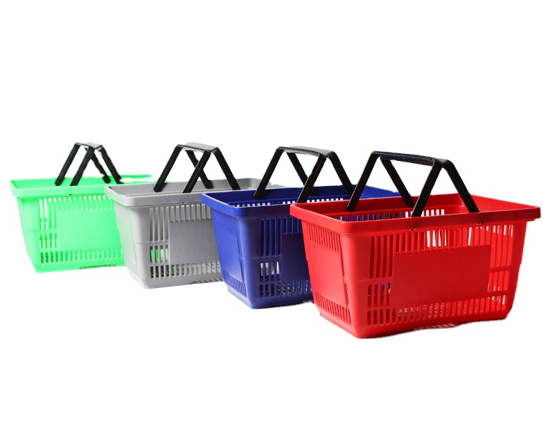 Plastic Handle Shopping Basket
