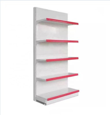 Heavy Duty Single-Sided Supermarket Shelves Rack Metallic Grocery Shelve Gondola Factory Direct Sale for Shop