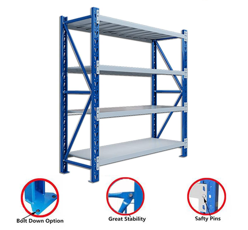 Chaoyu Stainless Steel Industrial Shelving Units 5-Layer Warehouse Storage Racks 500-800kg Capacity Epoxy Powder Coating Racking