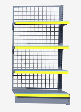 Shelf Manufacturers Equipment Wire Back  Metal Racks Gondola Display Shelves for Shops