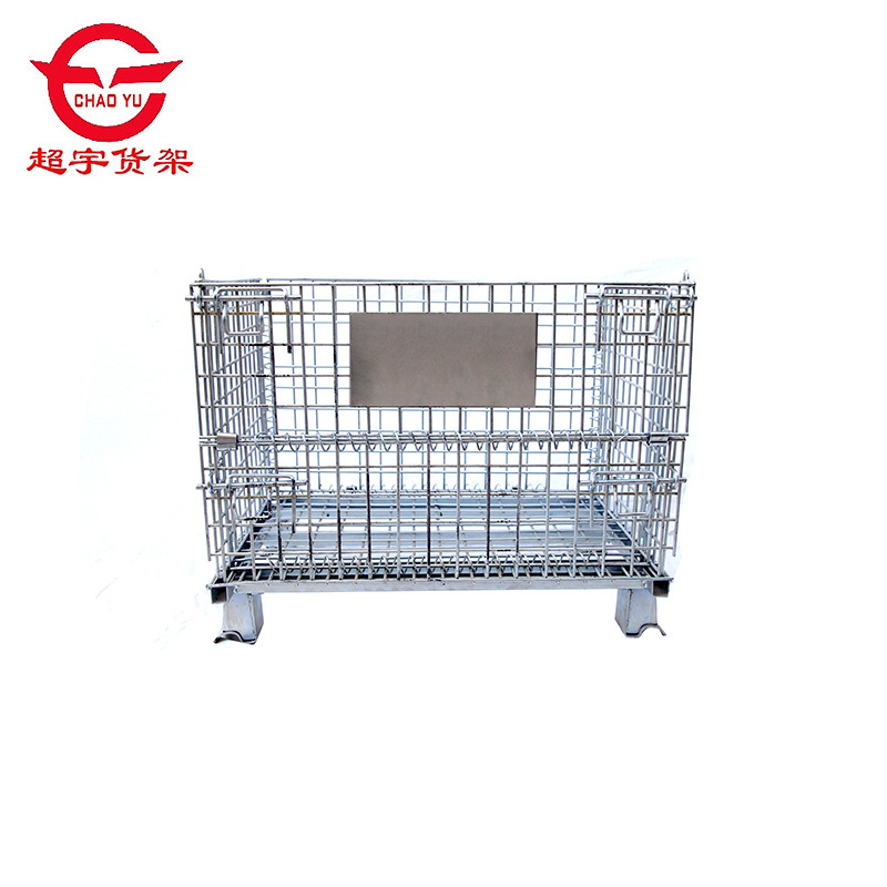 Manufacturer Custom Steel Storage Cage Folding Metal Iron Wheels Warehouse or Home Cage