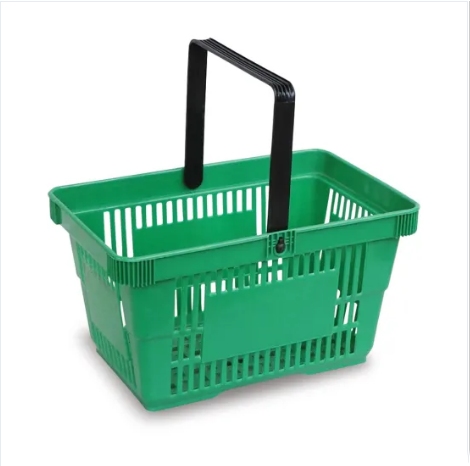 ChaoYu Cheaper Hot Selling Plastic Baskets Supermarket Basket 28L Plastic Hand Shopping Basket