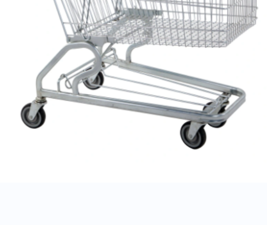 Chao Yu CY 001 Unfolding 100 Litre Steel Shopping Trolley Smart Cart Zinc Plated Surface Gondola Shelf Compatible ISO9001