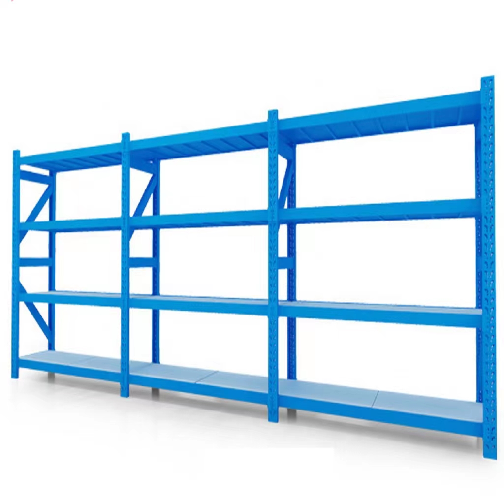 2025 New Heavy-Duty Drive-In Beam Rack Storage Shelves Practical Steel Warehouse Shelves High Load-Bearing Capacity
