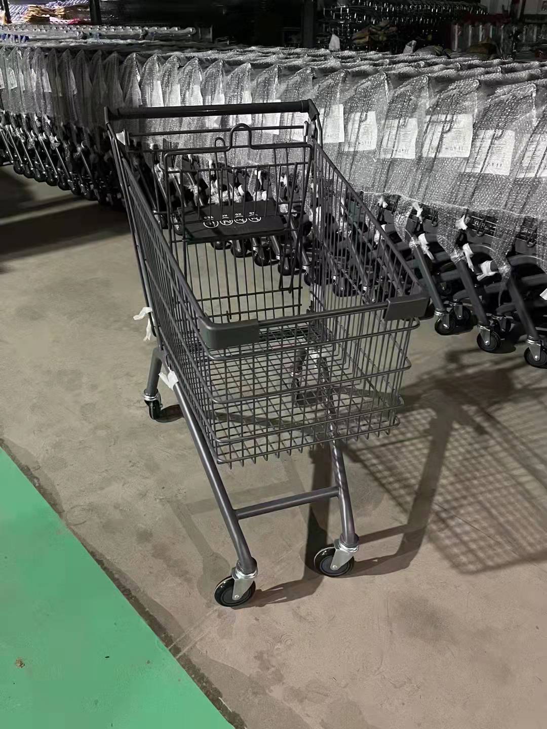 Factory Direct Popular 80L Supermarket Shopping Trolley Zinc Plated Professional Style at an Unbeatable Price