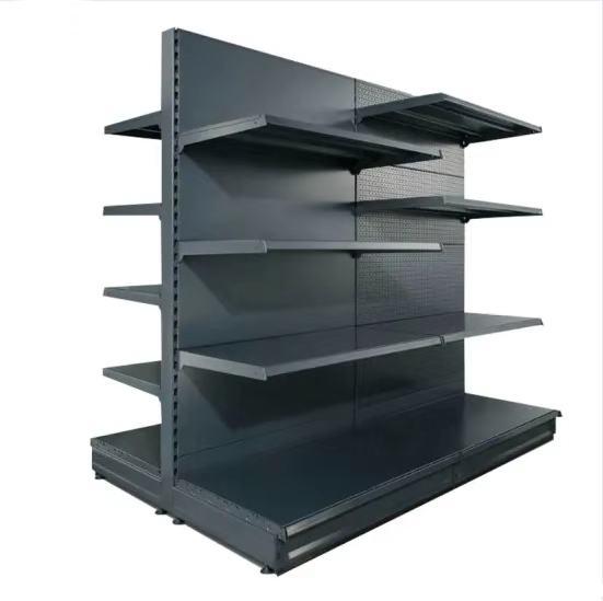 Shelves for Goods in Supermarkets Strong 5-tier Retail Shelf Factory Wholesale Gondola Shelves