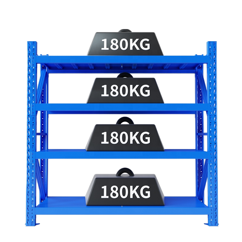 Industrial 5 Layer Steel Storage Racking with Corrosion Protection Powder Coated Warehouse Shelving