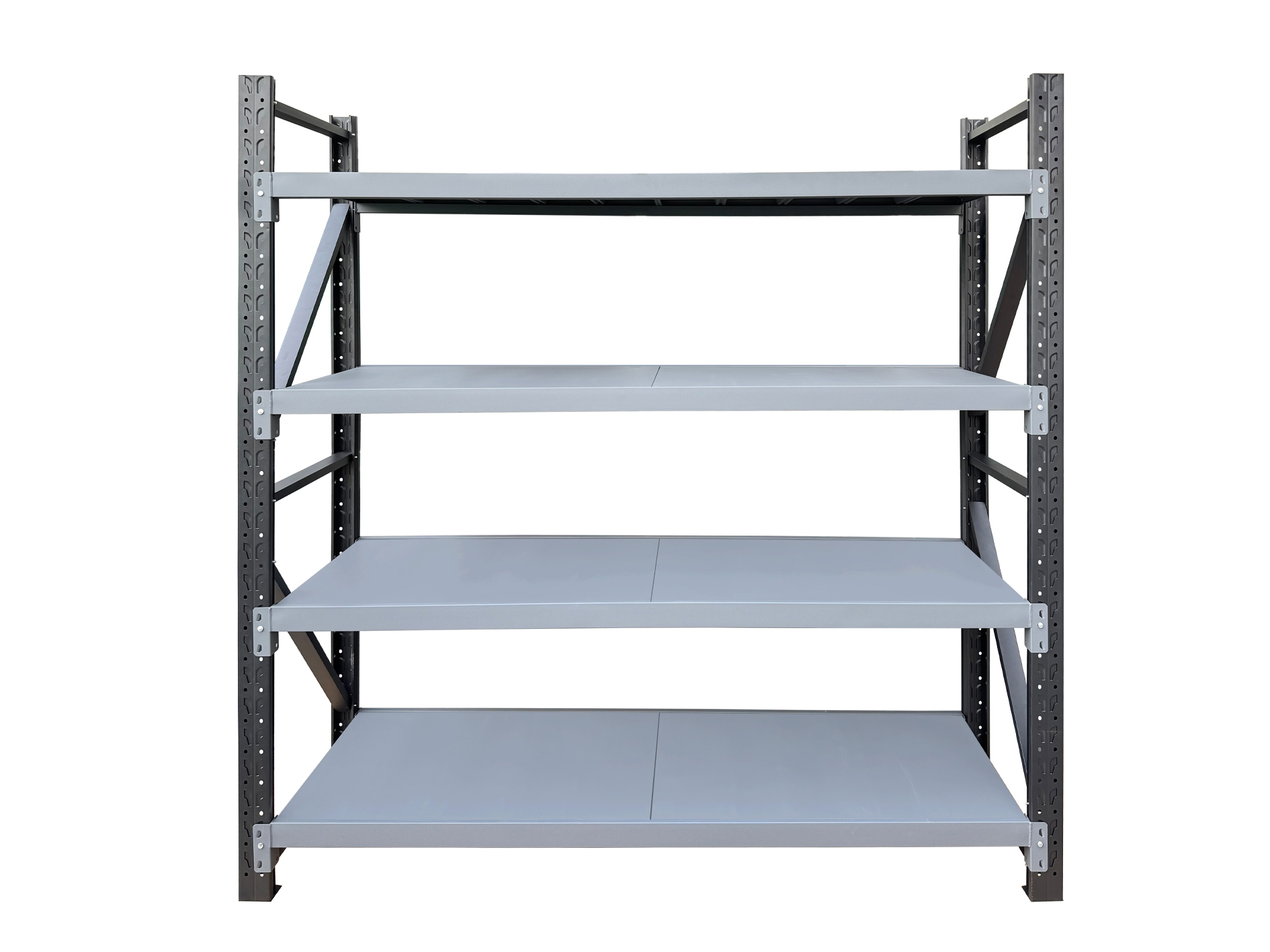 Heavy-Duty Industrial Warehouse Rack Shelving Units High Quality Steel and Iron Stacking Racks for Garages-Packed in Cartons