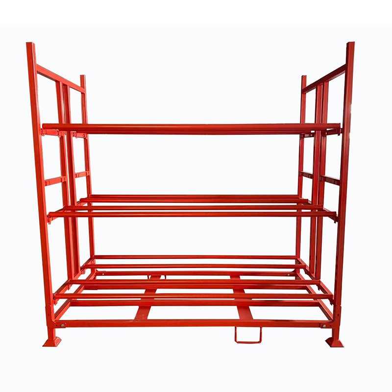 Customized Heavy Duty Multi-Level Steel Electrostatic Powder Coating Corrosion Protection Tyre Rack Storage Stacking Card Custom