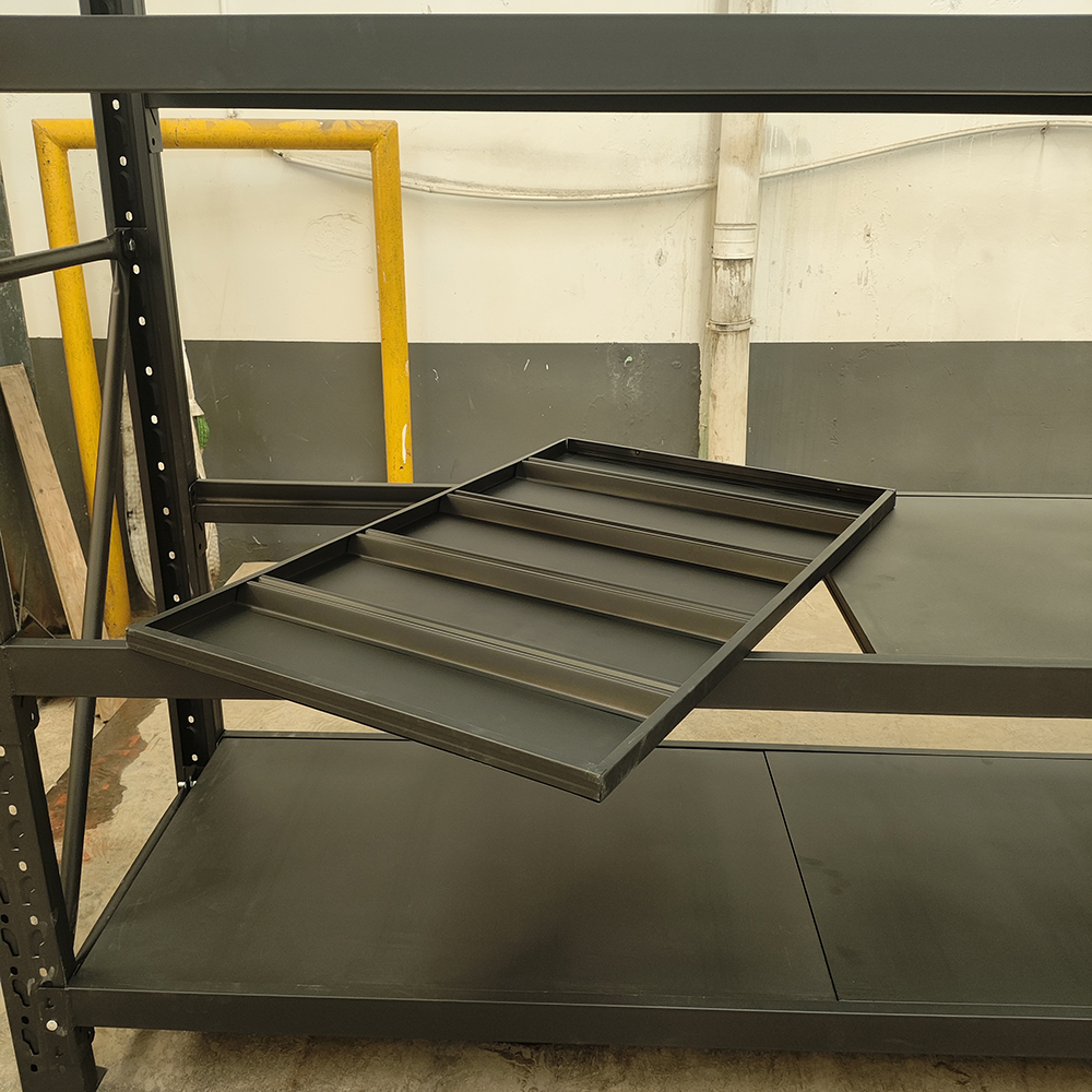 Steel Multi-Level Adjustable Shelf Storage Racks with Corrosion Protection Powder Coated Finish for Warehouse Shelving