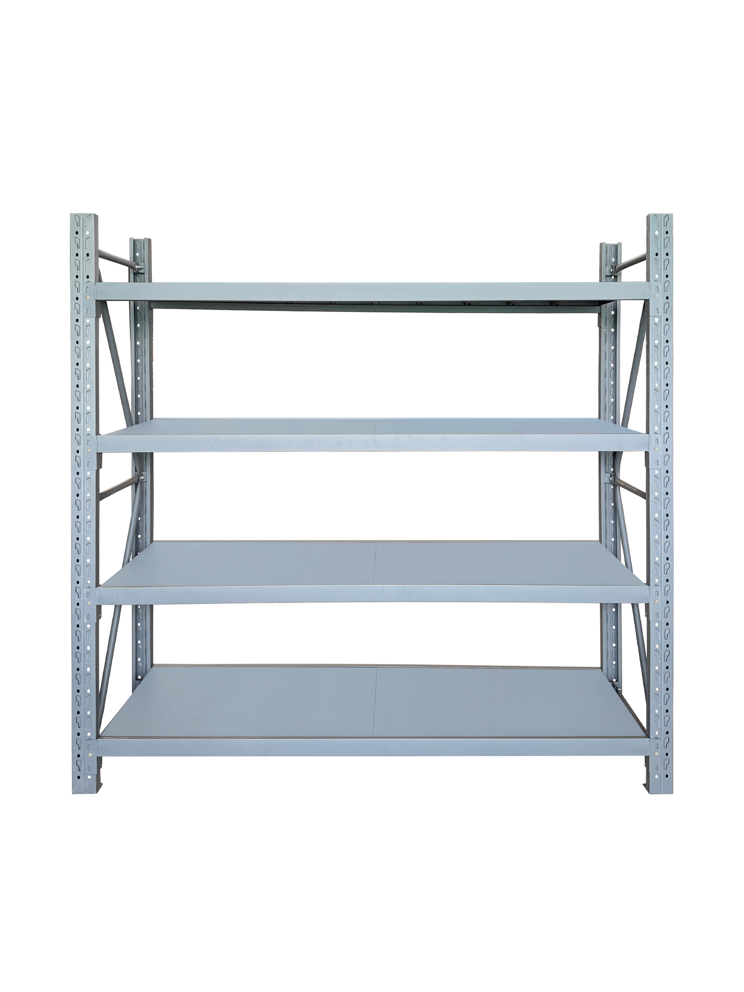 Easy Installation 4-Layer Collapsible Steel Storage Shelf for Shop Store Design Stacking Racks & Shelves