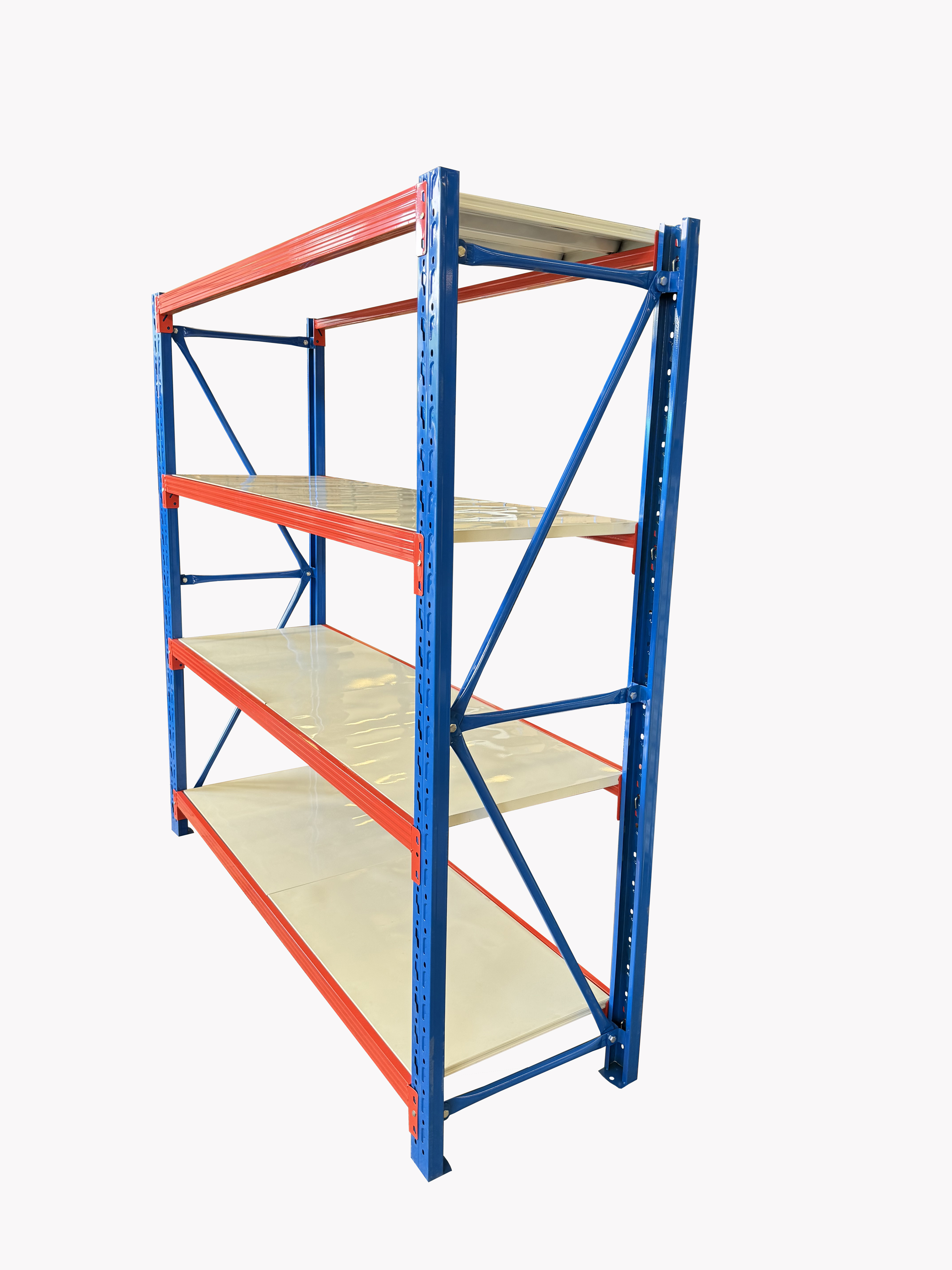 Heavy-Duty Industrial Warehouse Rack Shelving Units High Quality Steel and Iron Stacking Racks for Garages-Packed in Cartons