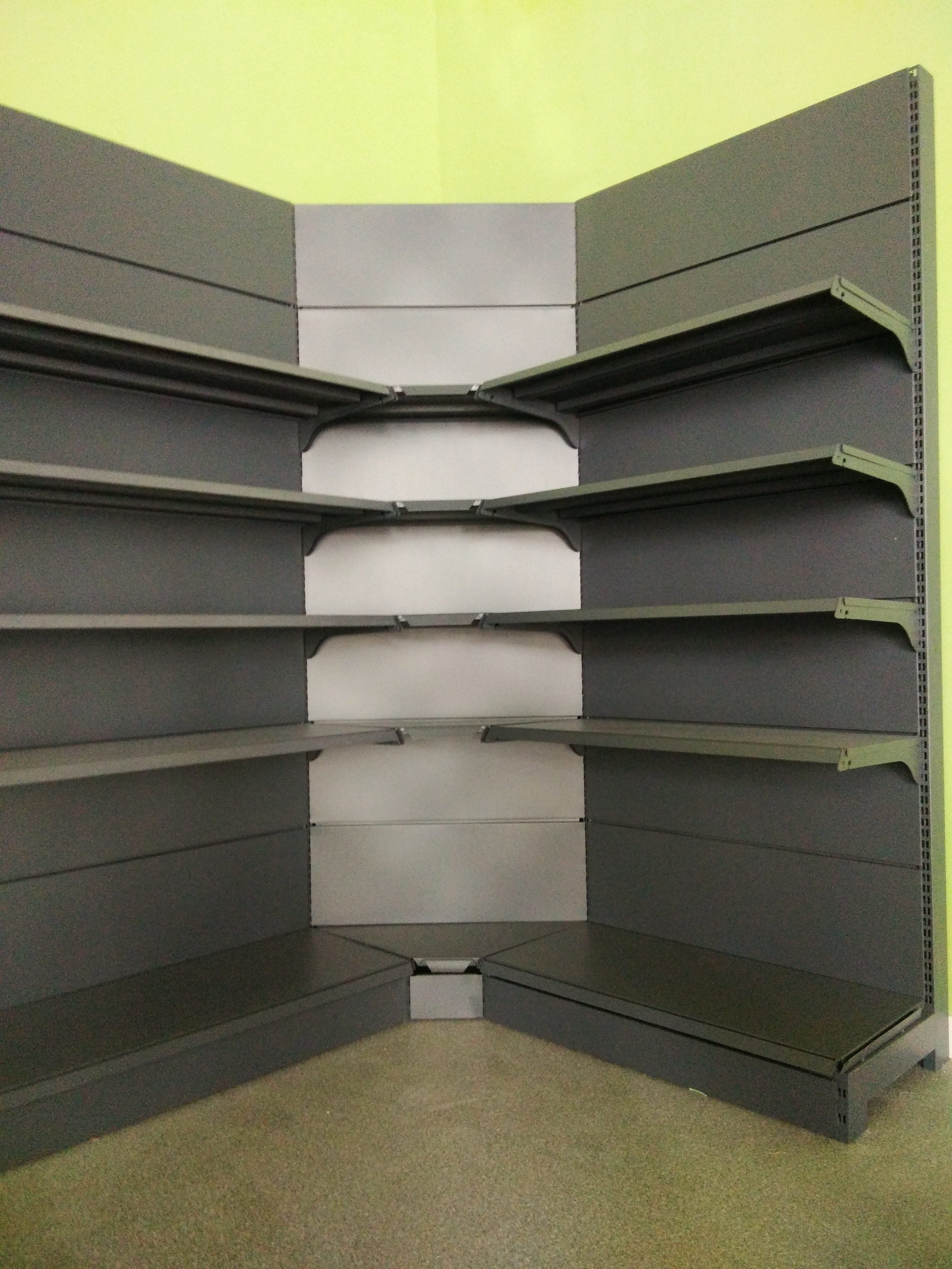 Customized Store Single Gondola Shelves Wooden Metal Display Racks Display Shelf