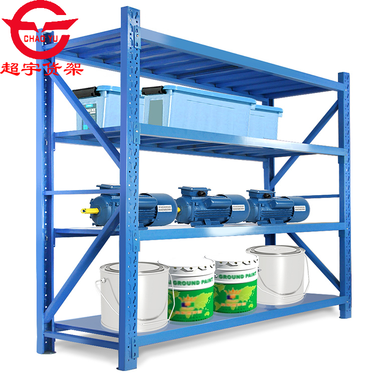 Steel Display Garage Shelving Medium-sized Storage Shelves Long Span Removable Racking Epoxy Powder Coated Surface