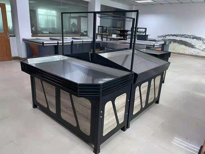 Heavy Duty Metallic Display Racks for Grocery Shop Vegetable and Fruit Shelves