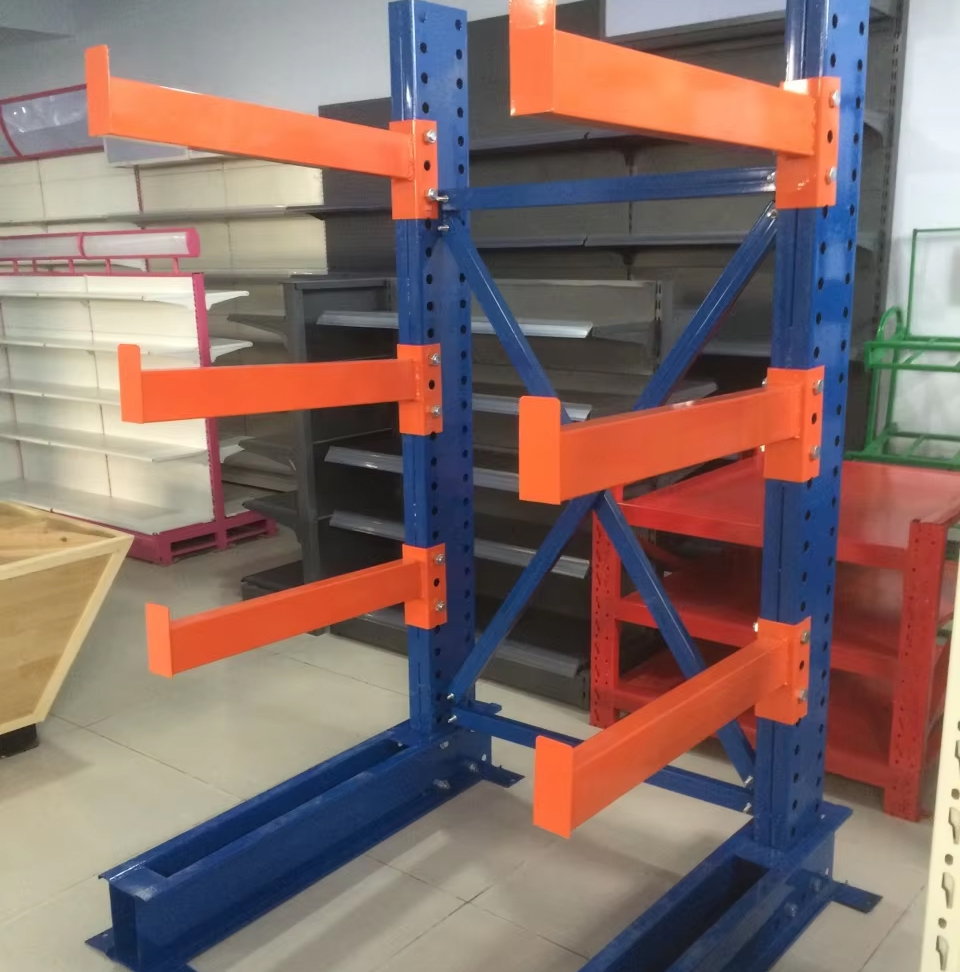 Heavy Duty Single Size Steel Metal Storage Shelf Adjustable Cantilever Rack Corrosion Protection for Garage Warehouse Factory