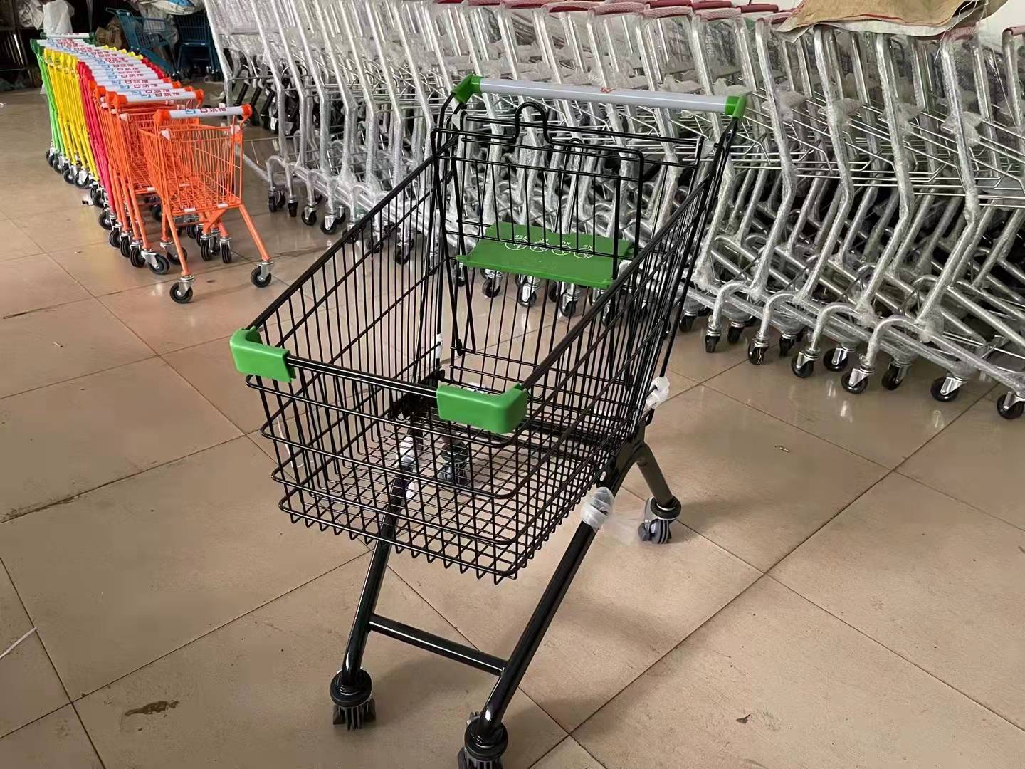 Factory Direct Popular 80L Supermarket Shopping Trolley Zinc Plated Professional Style at an Unbeatable Price