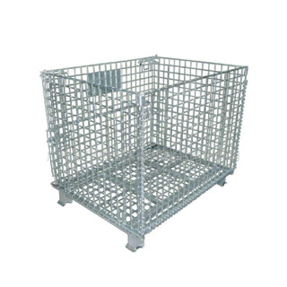 Manufacturer Custom Steel Storage Cage Folding Metal Iron Wheels Warehouse or Home Cage