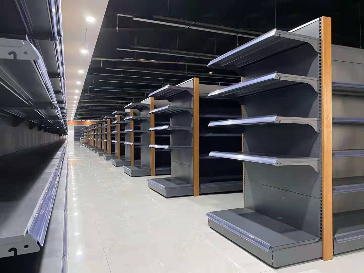 Custom Gondola Racks Metal Supermarket Shelf Display End Unit Supermarket Shelves