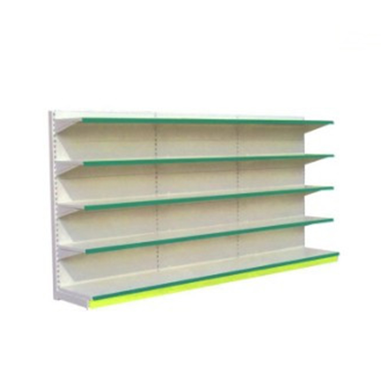 Double Columns  Pharmacy Shelves Multi-color Steel Drugstore Shelf Factory Directly Gondola Racks