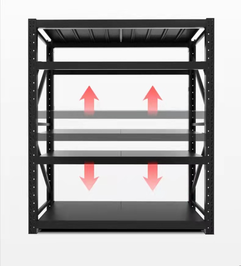 Easy to Assemble 5layers Boltless  Shelves Steel Stacking Storage Shelf Racks  Garage