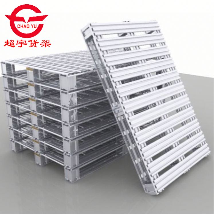 Customized Stackable Foldable Logistics Stainless Steel Pallet Warehouse Stacking Steel Pallet