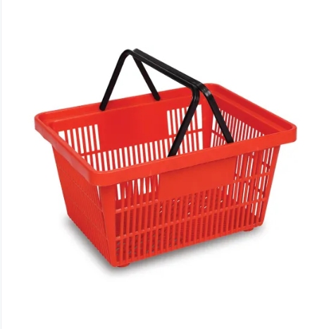ChaoYu Cheaper Hot Selling Plastic Baskets Supermarket Basket 28L Plastic Hand Shopping Basket