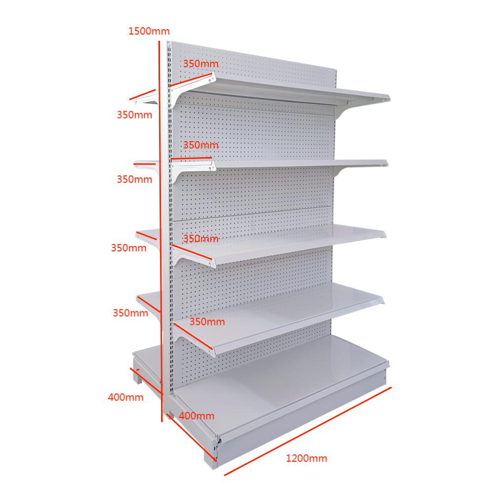 China Gondola Mart Racks Supermarket Double Side Shelves Shop Store Shelving Units