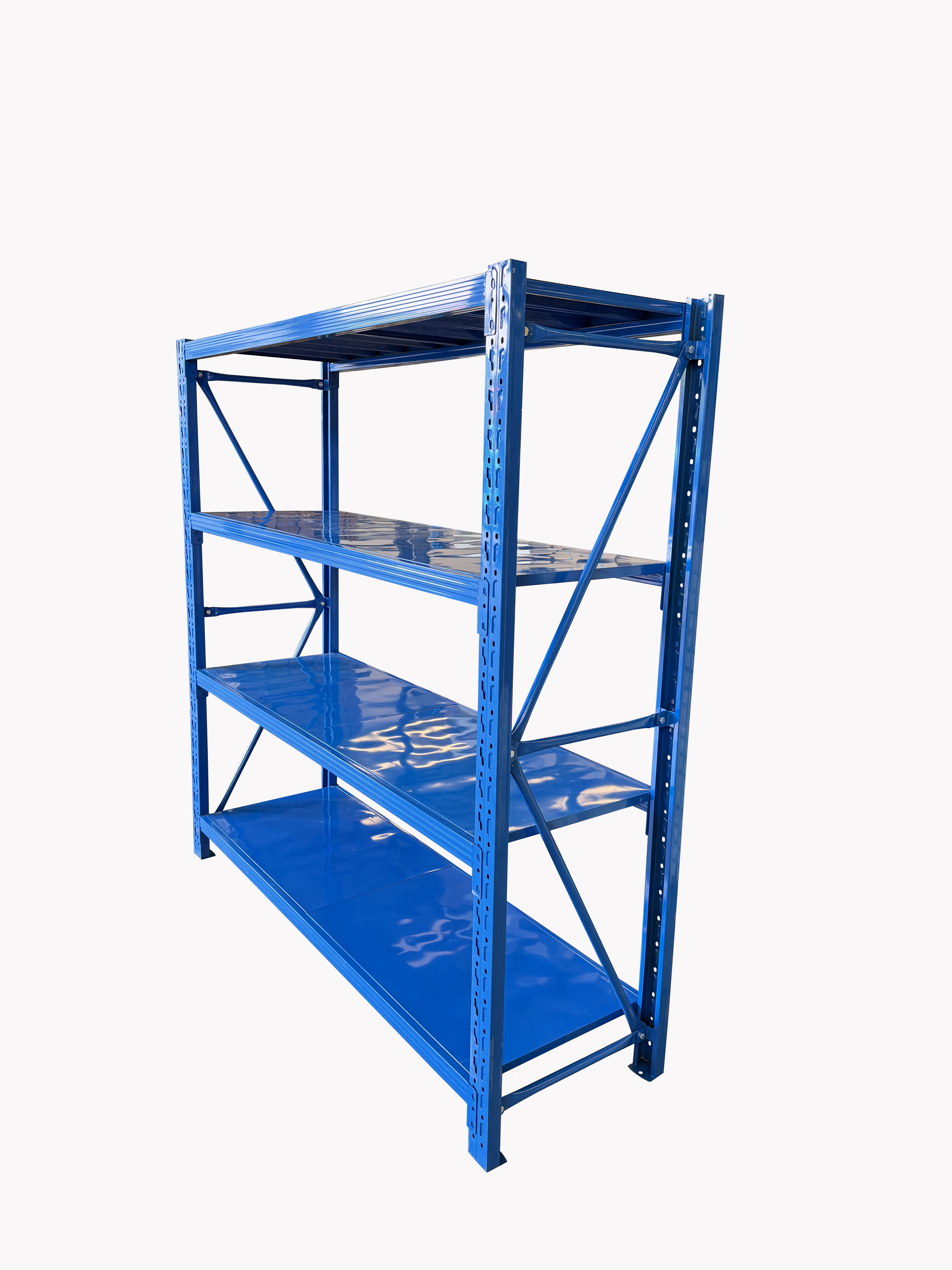 Adjustable Height Heavy Duty 4 Tier Stainless Steel Corrosion Protection Garage Shelving Unit Multi-Use Storage Rack Estantes