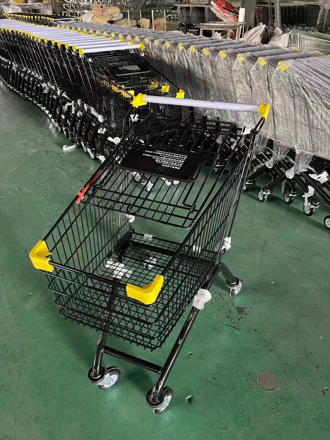 Factory Direct Popular 80L Supermarket Shopping Trolley Zinc Plated Professional Style at an Unbeatable Price