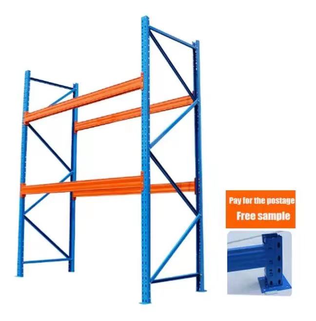 Heavy Duty Industrial Racking Steel Storage Stacking Racks 4 Layer Adjustable Warehouse Pallet Shelves  Corrosion Protection