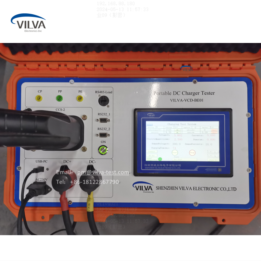 DC CCS2 EV Charger Tester Portable Vehicle Charger Simulator