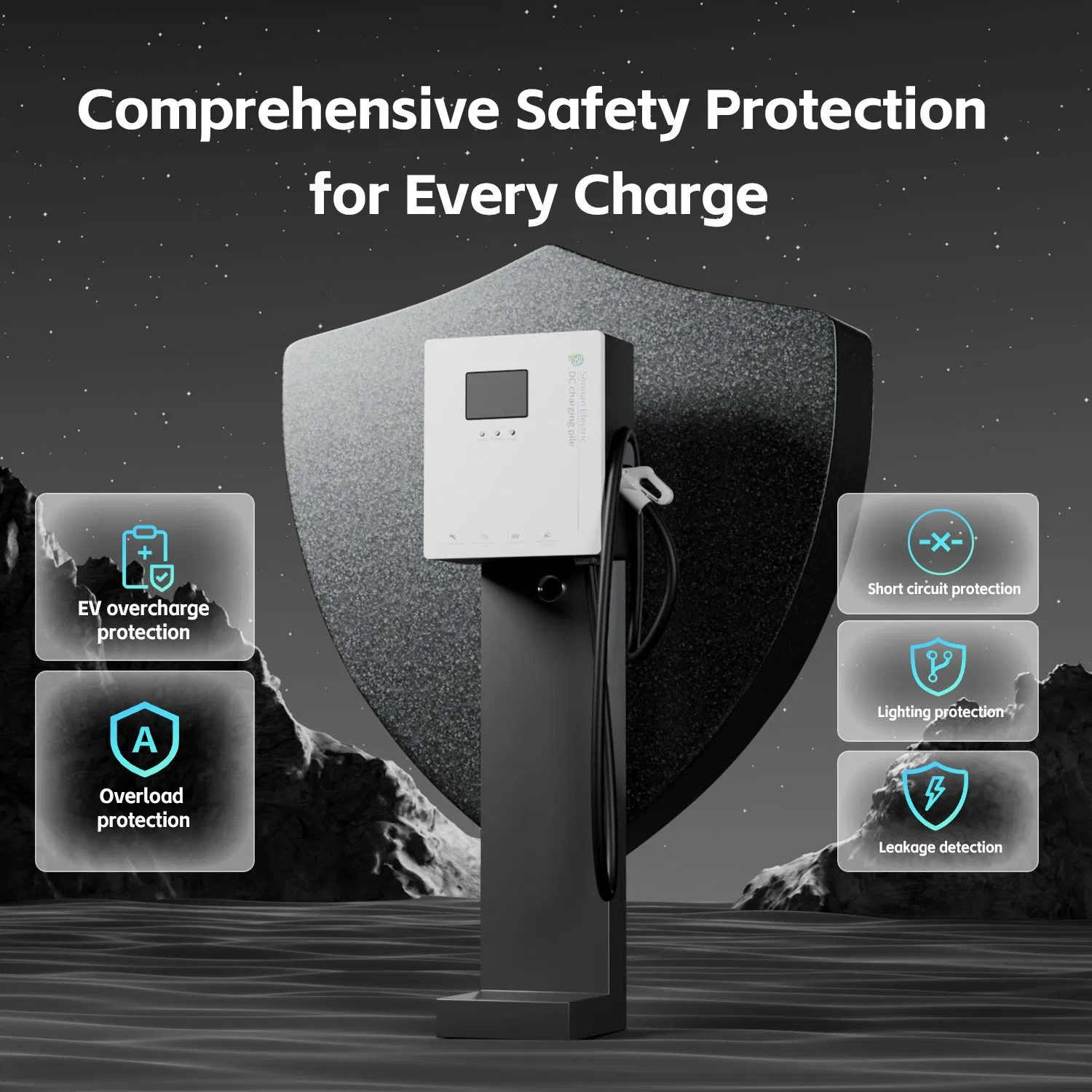 New Gbt/CCS/Chademo/Nacs EV DC Charging Charger Station Charger Pile with Ocpp Protocol